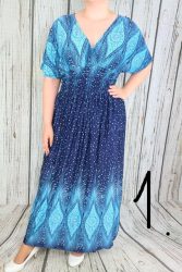 1--Szépséges mintás maxi ruha M/L és xL/XXL