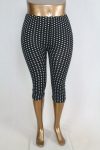 Pöttyös térd leggings S/L , XL/XXL
