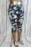 Színes levélmintás térd leggings S/L, XL/XXL, 3XL/4XL, 5XL/6XL