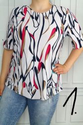 Nagyon csinos mintás felső XL, 2XL, 3XL, 4XL,5XL