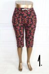   Rugalmas anyagú virágos térdnadrág  5XL/6XL, 6XL/7XL, 7XL/8XL, 8XL/9XL