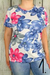 Színes virágos felső L,XL,2XL,3XL,4XL - 3 szín