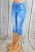 Farmerhatású térd leggings S/L és XL/XXL- fekete-világoskék,sötétkék