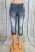 Farmerhatású térd leggings S/L és XL/XXL- fekete-világoskék,sötétkék