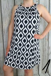 4-----Rugalmas anyagú mintás lenge ruha  XL, 2XL, 3XL 