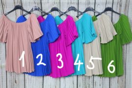 Nagyon csinos plisszírozott gumisnyakú lenge  felső 