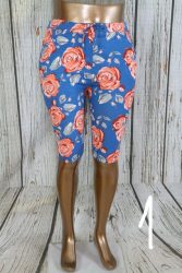 Virágos zsebes térdnadrág ,leggings XL,2XL,3XL,4XL,5XL