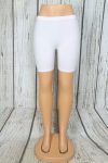 Fehér rövid leggings - bambusz -- S/M ,L/XL