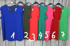 Fodros ujjú ,csipkés nyakú lenge felső -sok színben 