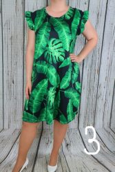 A-vonalú virágos ruha,válla fodros M, L, XL