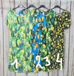 Nagyon csinos lenge,gumisnyakú citrom mintás hidegselyem ruha