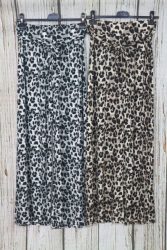 Nagyon csinos bőszárú állatmintás lenge nadrág  saját megkötővel M/L és XL/XXL 