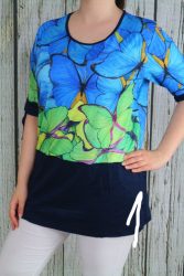 Színes pillangós tunika M, L, XL, 2XL, 3XL, 4XL