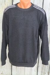 Vállán csíkos meleg anyagú felső M, L, XL, 2XL, 3XL, 4XL - 4 színben 