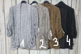 Divatos zsebes kardigán - 4 színben