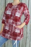 Csinos mintás zsebes tunika M, L, 2XL, 3XL,4XL
