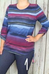 Színes mintás felső kétoldalt összehúzható M, L,XL,2XL,3XL,4XL - 5 színben 