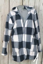 Pihe-puha kockás hosszított polár felső  XL és XXL 