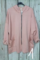 Nagyon csinos kapucnis cipzáros felső - 5 színben 
