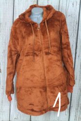 Szőrmés -pihe-puha  hosszított cipzáros felső XL, 2XL,3XL,4XL,5XL -4 színben 