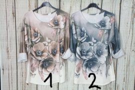 Pihe.puha meleg anyagú szépséges virágos felső 