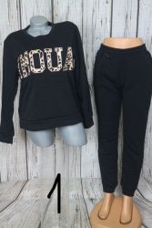 Meleg anyagú feliratos  szett,belseje bolyhos  M/L és xL/XXL - 6 színben