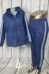 Oldalt csíkos meleg anyagú szabadidőeggyüttes 3XL/4XL és 5XL/6XL - 6 színben 