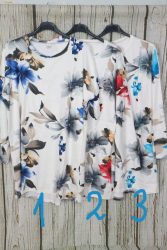 Pihe -puha meleg anyagú hosszított virágmintás felső    2XL, 3XL, 4XL