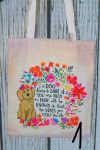 Cuki virágos  vászontáska- 39 cm X 34 cm - 10 mintával