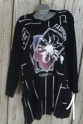 Nagyméretű divatos virágos tunika 3XL/4XL és 5XL/6XL
