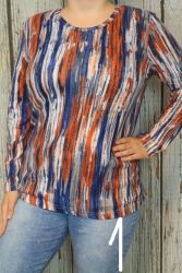 1--Melegebb anyagú mintás felső M, L,XL,2XL,3XL,4XL - 4 színben