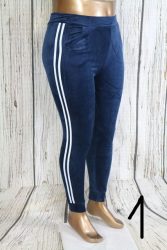 Pihe-puha oldalt csíkos plüss anyagú zsebes szabadidőnadrág,leggings  S, M, L , XL, 2XL ,3XL - 6 szín