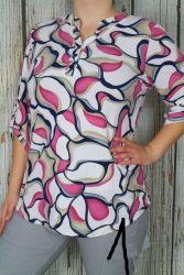 Nagyon csinos mintás  felső XL, 2XL ,3XL ,4XL, 5XL, 6XL