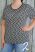 Fekete-fehér mintás felső XL, 2XL ,3XL ,4XL, 5XL, 6XL