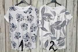 Lezser mintás pamut felső,lent összehúzható