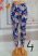 Virágos  rugalmas anyagú leggings -Bambusz S/M , L/XL