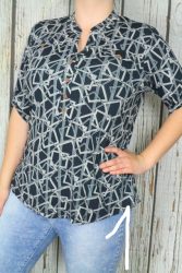 Nagyon csinos mintás felső M, L, XL, 2XL, 3XL, 4XL