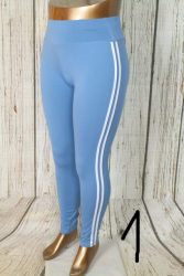 Oldalt csíkos bambusz leggings 3XL/4XL  és 5XL/6XL- 6 színben