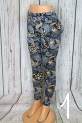 Virágos vékony leggings S/L , XL/XXL, 3XL/4XL , 5XL/6XL - 3 mintával 