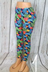 Virágos vékony leggings S/L , XL/XXL, 3XL/4XL , 5XL/6XL - 3 mintával