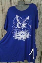 Színes mintás  moletti felső,tunika ( mellb 142 cm)