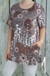 Színes mintás zsebes tunika XL, 2XL, 3XL,4XL,5XL,6XL