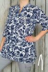 Hosszított levélmintás felső L,XL,2XL,3XL,4XL
