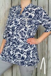 Hosszított levélmintás felső L,XL,2XL,3XL,4XL