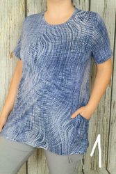 Színes mintás zsebes tunika XL, 2XL, 3XL,4XL,5XL,6XL