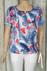 Virágos lezser felső,dereka gumis  S/M , L/XL, 2XL/3XL, 4XL/5XL