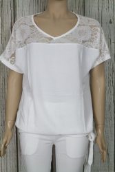 Nagyon csinos csipkebetétes, oldalt megkötős díszítésű felső 3XL, 4XL,5XL,6XL