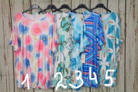 Csinos vállvillantós rugalmas anyagú felső,dereka gumis