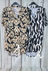 Nagyon csinos mintás rugalmas anyagú ruha, tunika L/XL , 2XL/3XL, 4XL/5XL