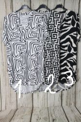 Nagyon csinos mintás rugalmas anyagú ruha, tunika L/XL , 2XL/3XL, 4XL/5XL